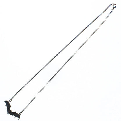 Black Bat Chain Necklace