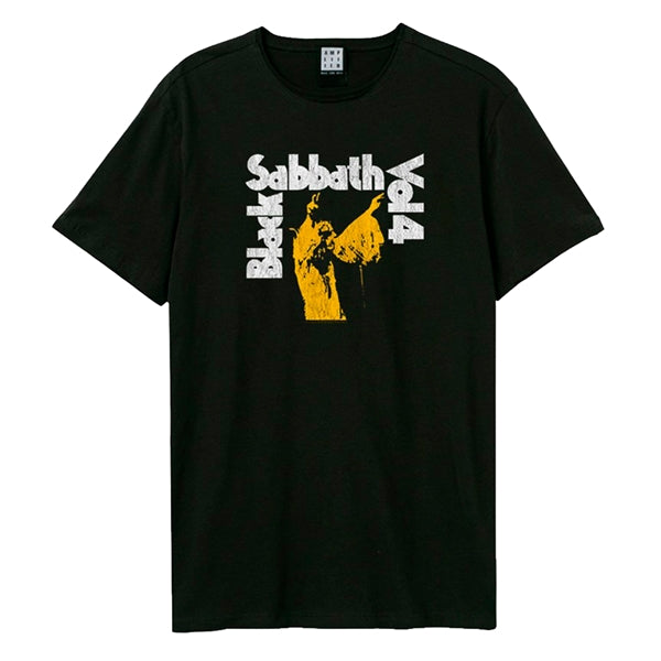 Black Sabbath Unisex Amplified Clothing® T-Shirt: Vol. 4 (Black)