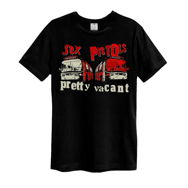 The Sex Pistols Unisex Amplified Clothing® T-Shirt: Pretty Vacant (Black)