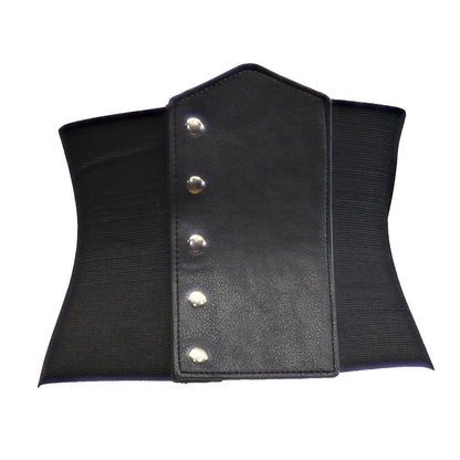 Very Wide Arched Elasticated Waist Lace Up Corset Belt - ZBELT507