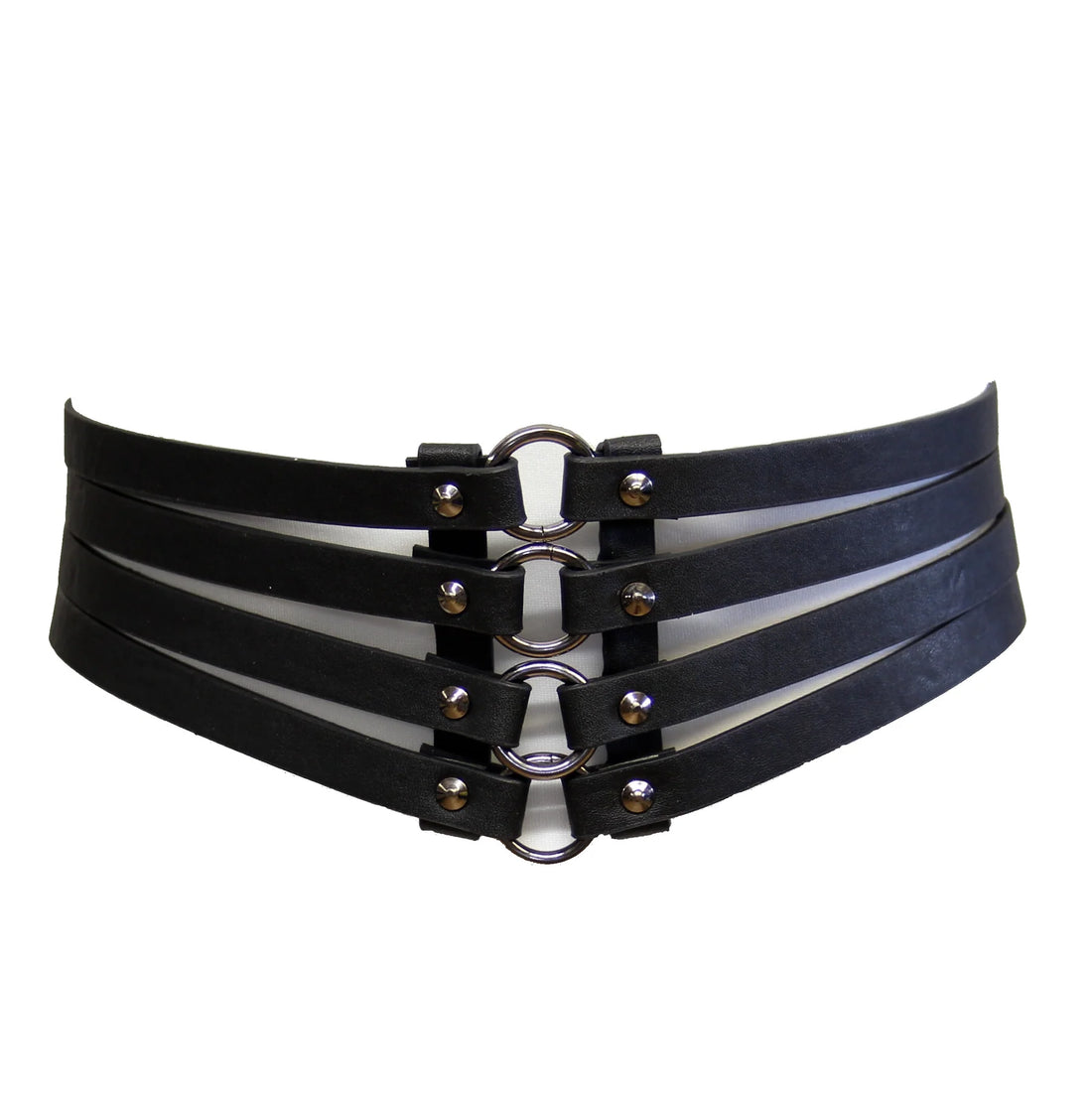 Four Strip Elasticated Waist Lace Up Corset Belt - ZBELT510