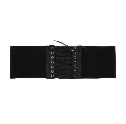 Elasticated Waist Lace Up Corset Belt - ZBELT501