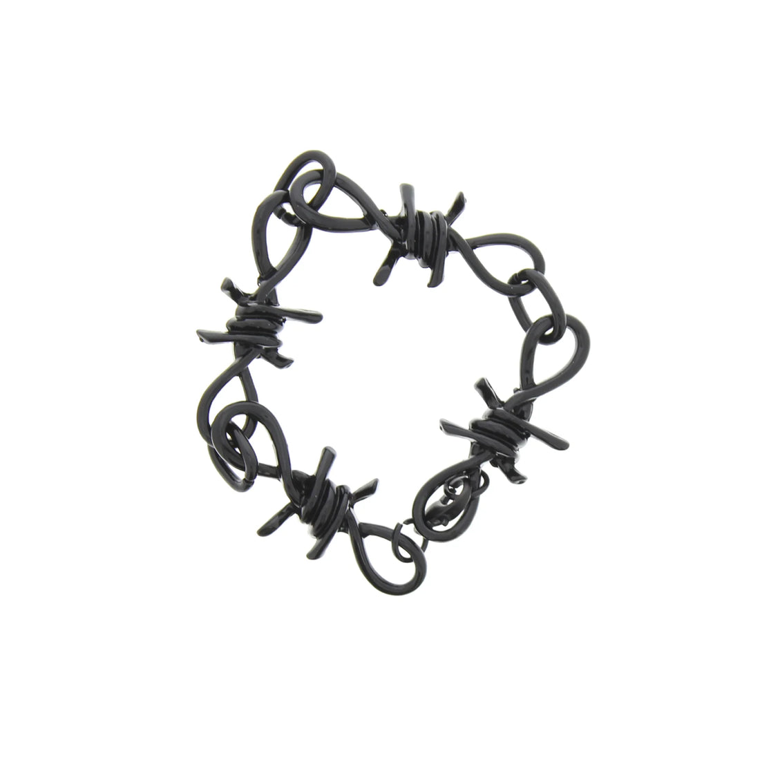 Barbwire Chain Bracelet (Black or Silver)