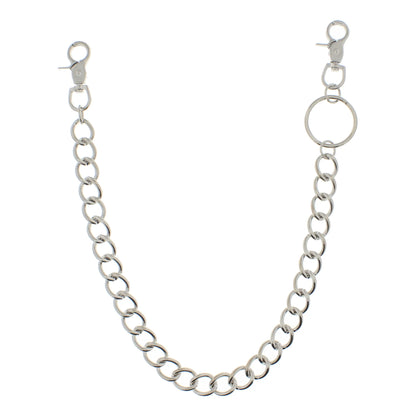 55cm Rhodium Thick Key Chain or Hip Chain