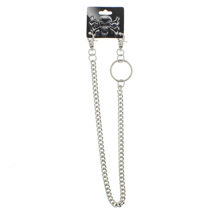 55cm Rhodium Key Chain or Hip Chain