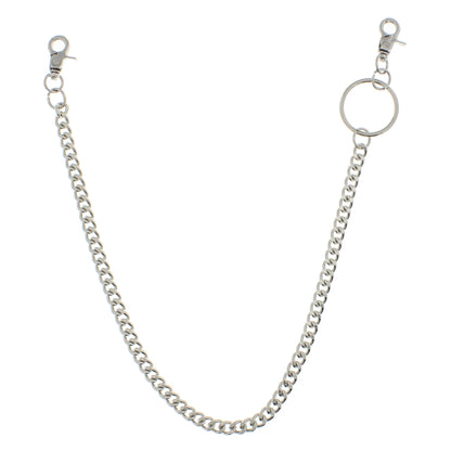 55cm Rhodium Key Chain or Hip Chain
