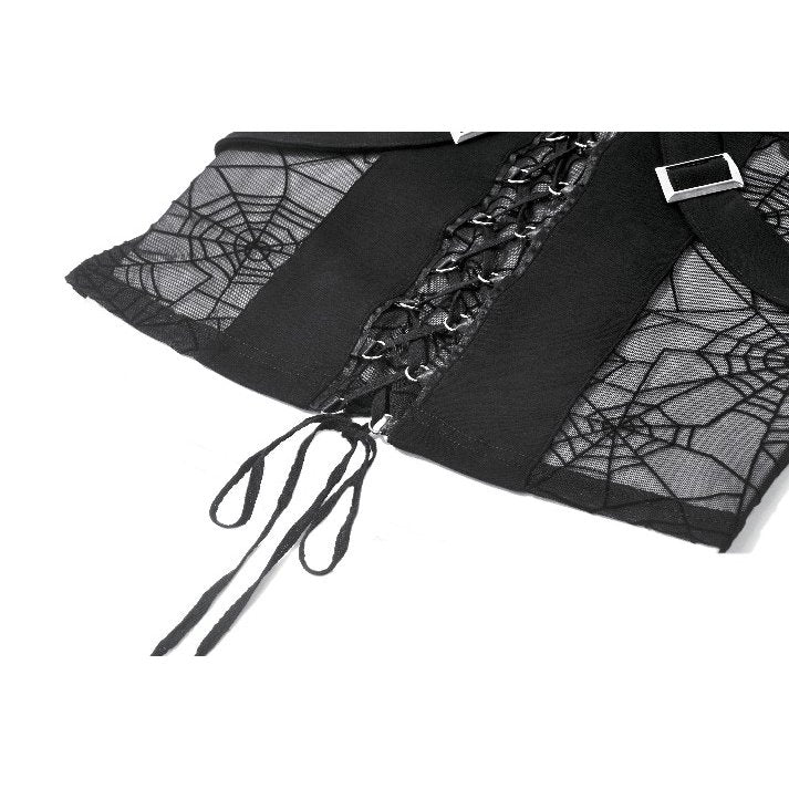 Gothic Punk Cami Top with Key Pendant (✦ Dark In Love) TW692