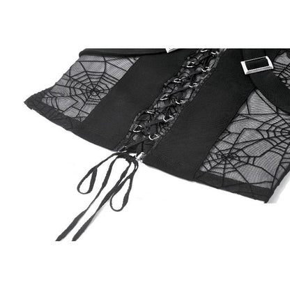 Gothic Punk Cami Top with Key Pendant (✦ Dark In Love) TW692