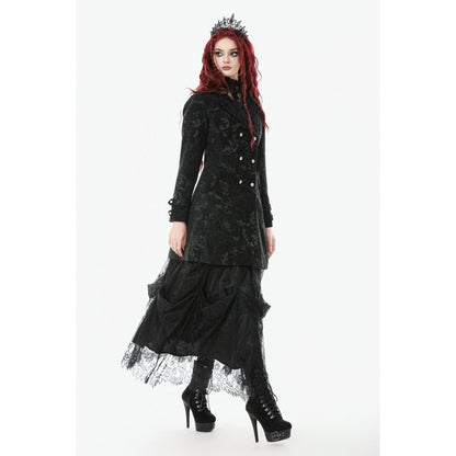 Gothic Jacquard Velvet Coat (✦ Dark In Love)