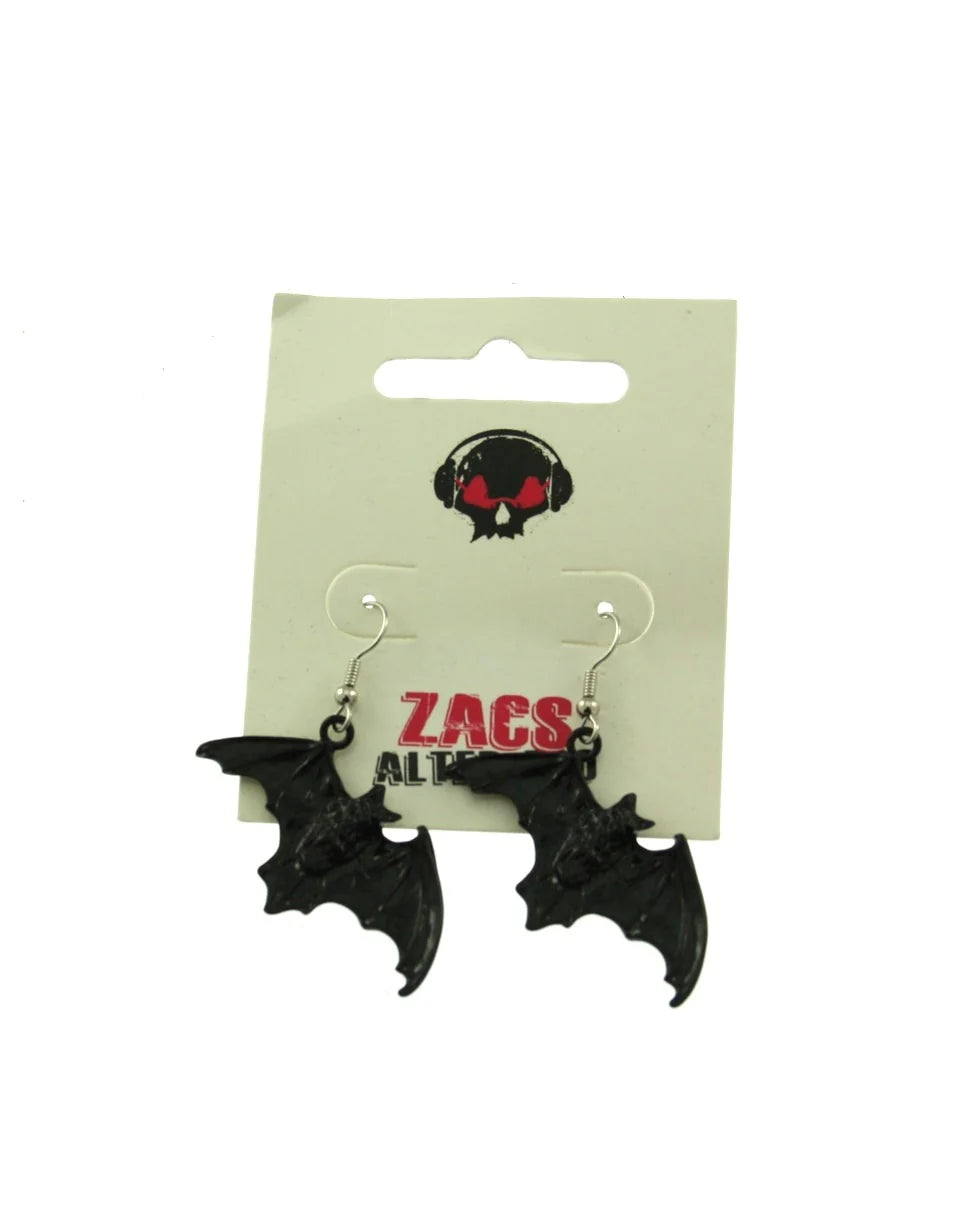 Black Bat Earrings