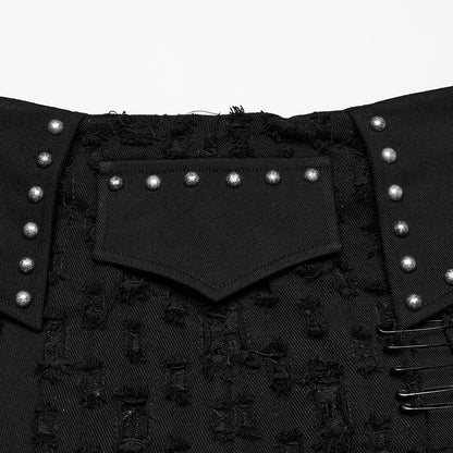 Decadent Punk Denim Skirt (✦ Punk Rave) WQ-849DQF
