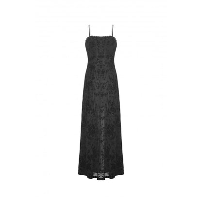 Rose flocking maxi dress (✦ Dark In Love) DW867