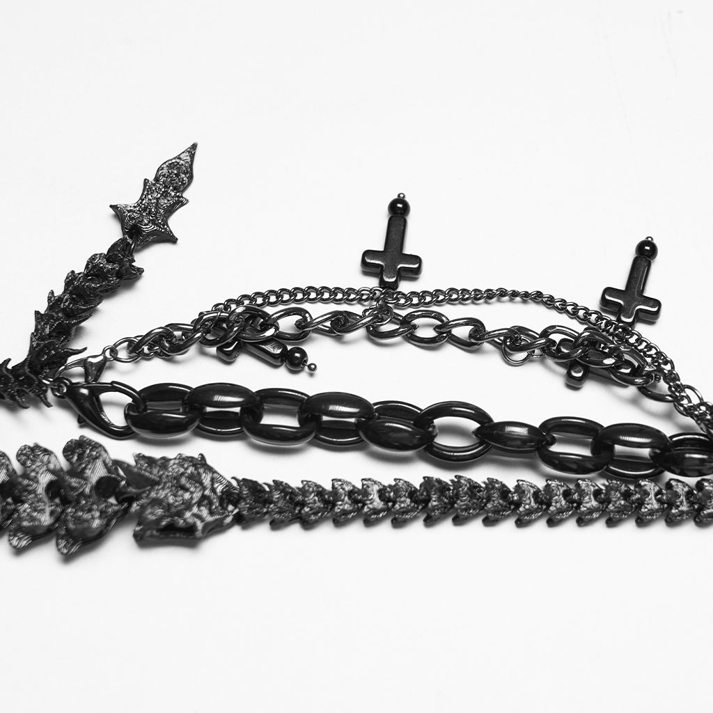 Sealed Devil Dragon Bone Necklace (✦ Punk Rave) WS-886LHF