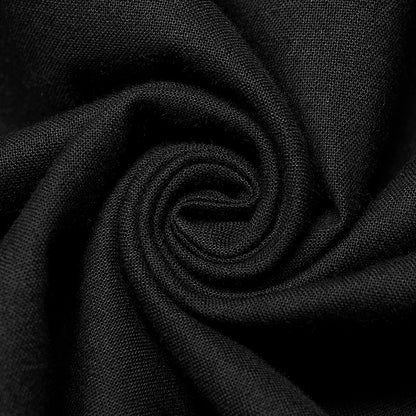 Original Design Goth Skeleton Embroidered Ruffles Shirt (Black) (✦ Punk Rave) WY-1367XCM-BLK