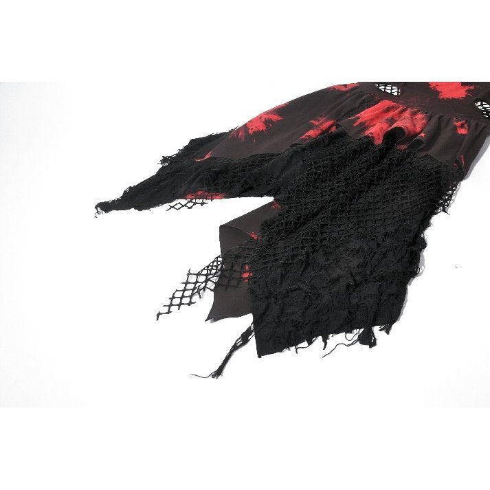 Red-Black Tie-Dye Punk Dress (✦ Dark In Love) DW1149