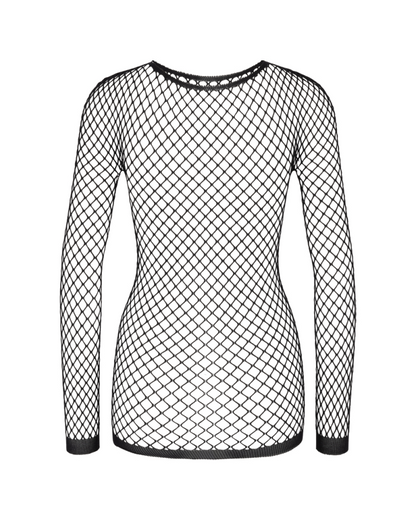Aderlass Fishnet Top Longsleeve (Black) (✦ Aderlass)