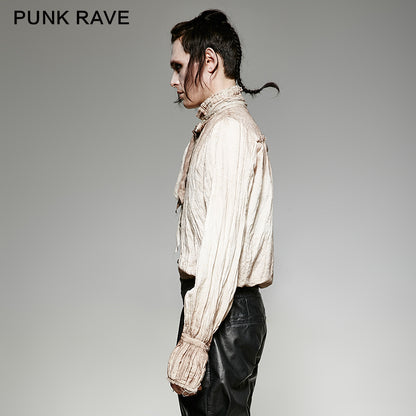 Steam Punk Tie Shirt (White) (✦ Punk Rave) Y-714-WH