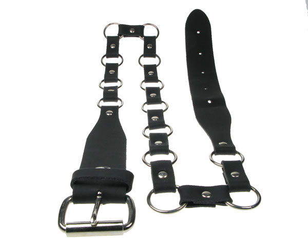Leather Belt: Sex Pistols - Sid Vicious - Rings With Leather Links