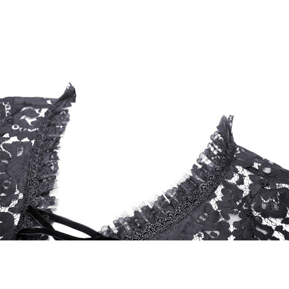 Gothic witch bell sleeves lace cape (✦ Dark In Love)