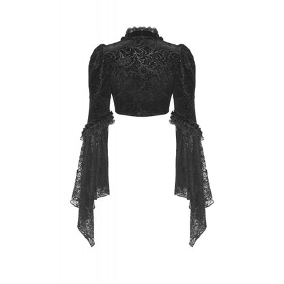 Gothic patterned velvet lace flared sleeves shrug (✦ Dark In Love) BW119