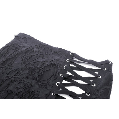 Punk sexy bare legs long shredded skirt (✦ Dark In Love)