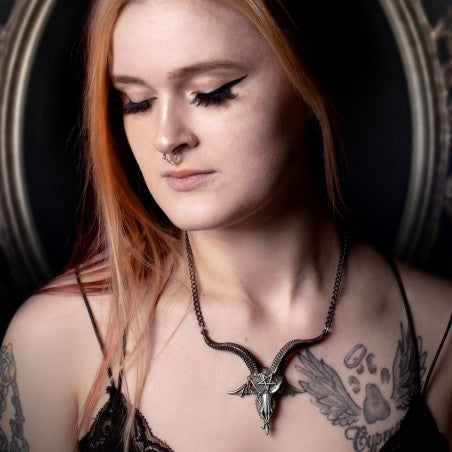 Baphometica - Large Baphomet Skull Necklace (✦ Alchemy England)