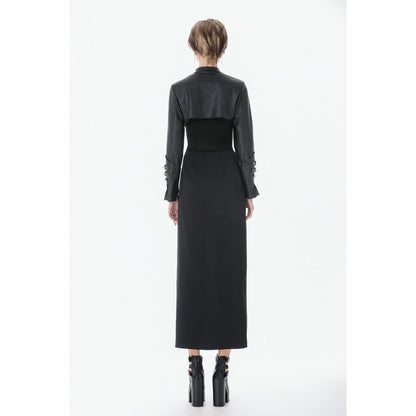 Punk PU Leather Shoulder Cape (✦ Dark In Love) BW174