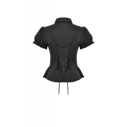 Gothic Lace Waist-Shaping Blouse (✦ Dark In Love) IW138