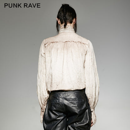 Steam Punk Tie Shirt (White) (✦ Punk Rave) Y-714-WH