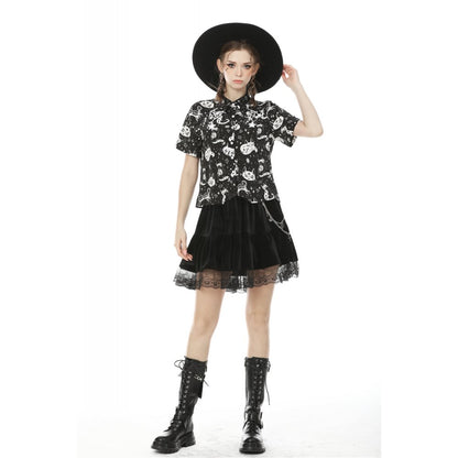 Star divination leisure vacation blouse (✦ Dark In Love)