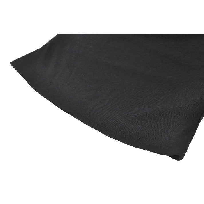 Punk Knitted Top with Mesh Overlay and Shoulder Buckle Details (✦ Dark In Love)