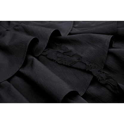 Devil cool high low layered strap dress (✦ Dark In Love)