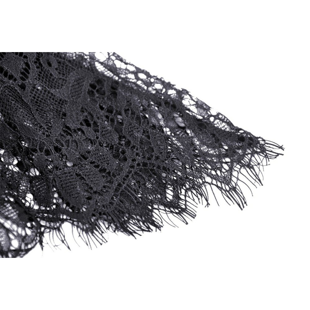 Gothic luxe court jacquard-lace empire waist skirt (✦ Dark In Love) KW202