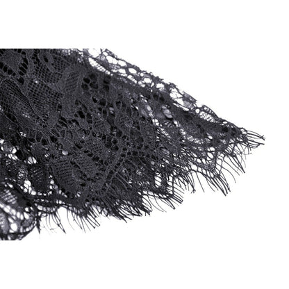 Gothic luxe court jacquard-lace empire waist skirt (✦ Dark In Love) KW202