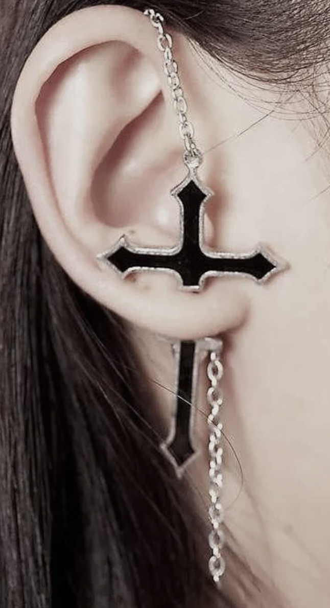 Impalare Cross - Single Earring (✦ Alchemy England)
