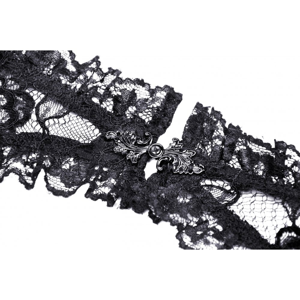 Gothic mesh bell sleeves sexy finger hook lace cape (✦ Dark In Love) BW103