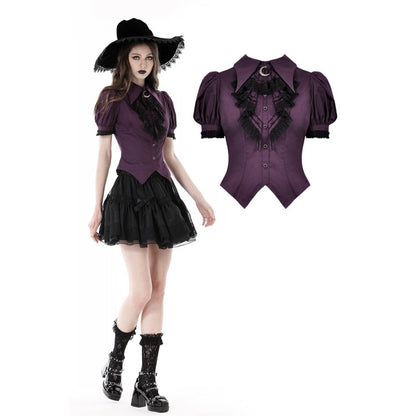 Frilly collar moon blouse (✦ Dark In Love) IW099
