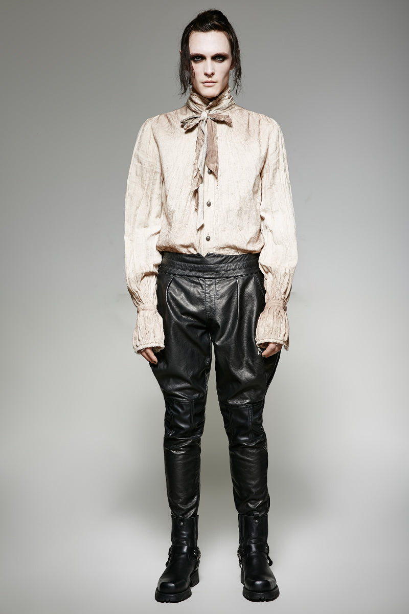 Steam Punk Tie Shirt (White) (✦ Punk Rave) Y-714-WH