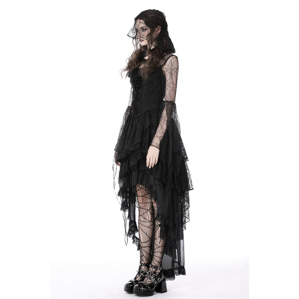 Gothic sexy spider exaggerated sleeves hooded cape (✦ Dark In Love) BW113