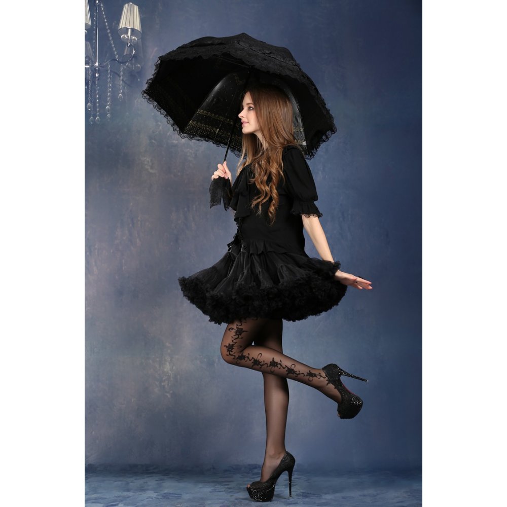 Lolita soft bubble skirt Pettiskirt (✦ Dark In Love) kw030
