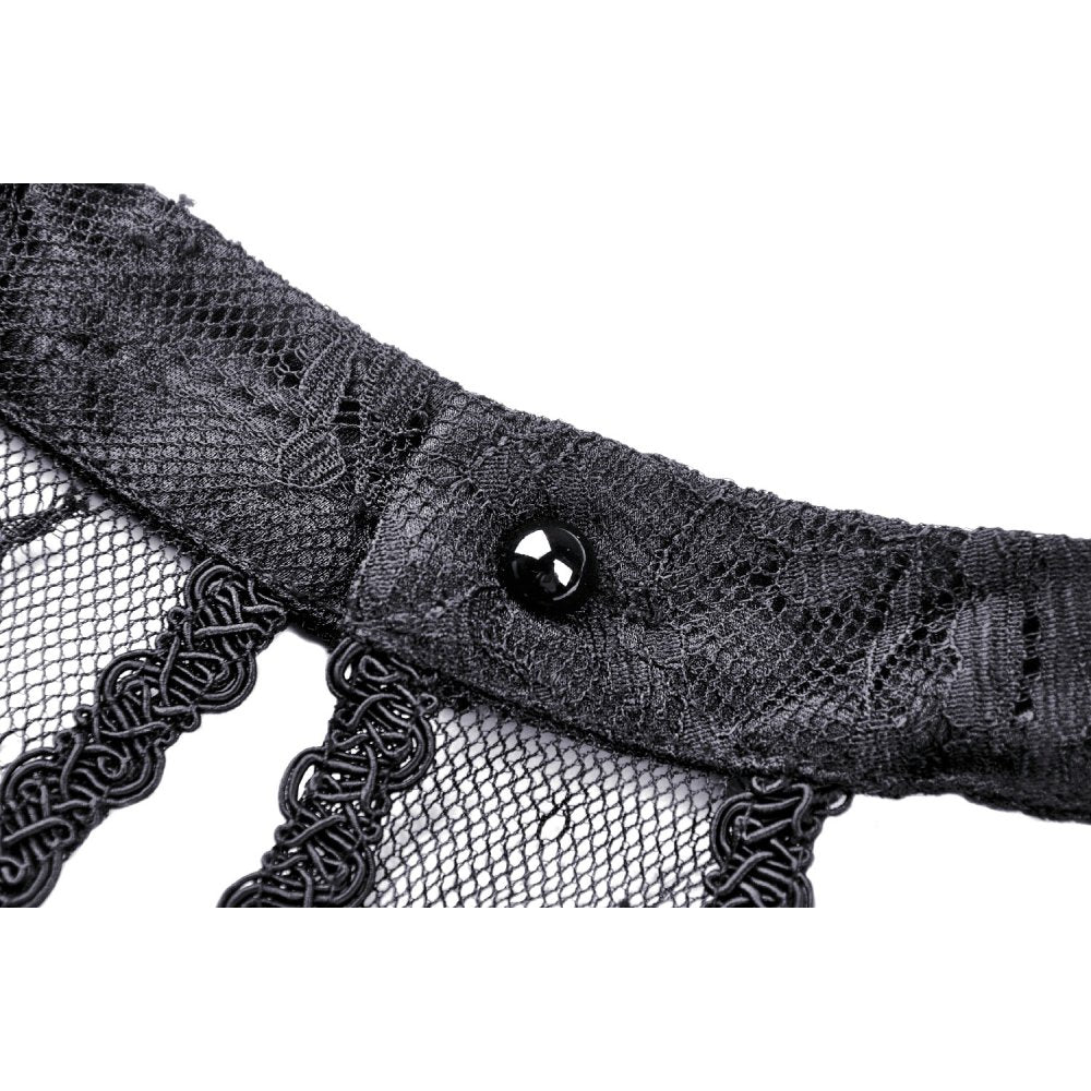 Gothic sexy halter off the shoulders lace dress (✦ Dark In Love)