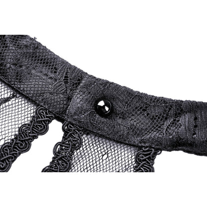 Gothic sexy halter off the shoulders lace dress (✦ Dark In Love)