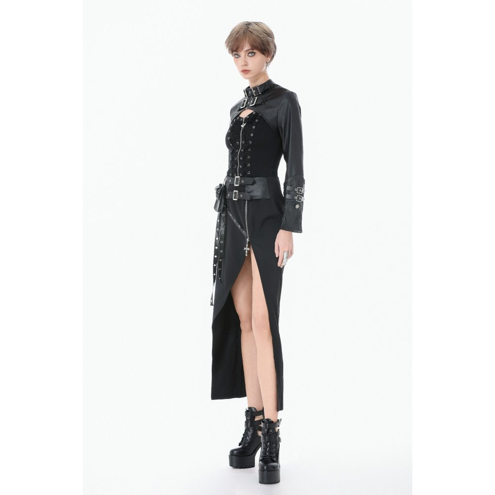 Punk PU Leather Shoulder Cape (✦ Dark In Love) BW174
