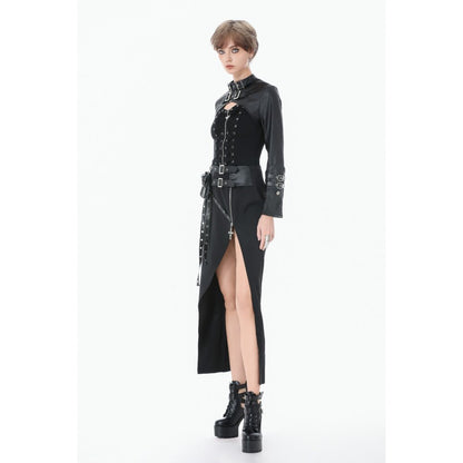 Punk PU Leather Shoulder Cape (✦ Dark In Love) BW174