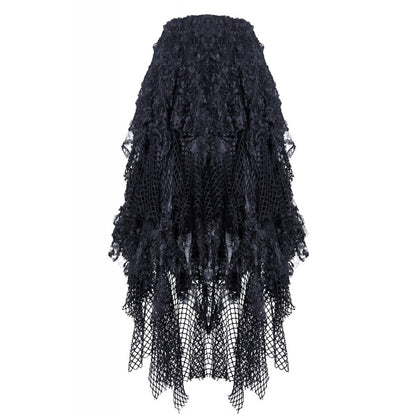 Punk messy mesh and lace skirt (✦ Dark In Love)
