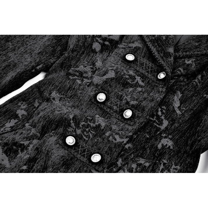 Gothic Jacquard Velvet Coat (✦ Dark In Love)