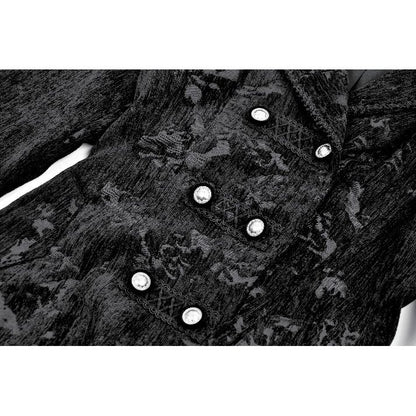 Gothic Jacquard Velvet Coat (✦ Dark In Love)