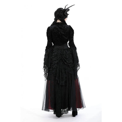 Gothic patterned velvet lace flared sleeves shrug (✦ Dark In Love) BW119