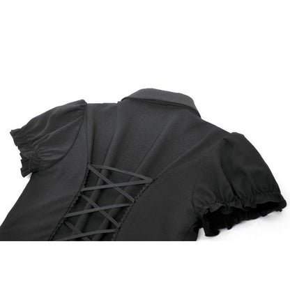 Gothic Lace Waist-Shaping Blouse (✦ Dark In Love) IW138