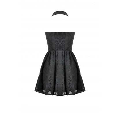 Celestial Bloom Lace Halter Dress (✦ Dark In Love)